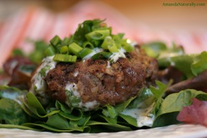 Curry Burgers with Cilantro Lime Mayo | AmandaNaturally.com