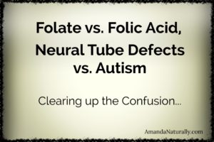 Folate vs. Folic Acid | Neural Tube Defects vs. Autism |Clearning up the Confusion | Healthy Pregnancy | AmandaNaturally.com